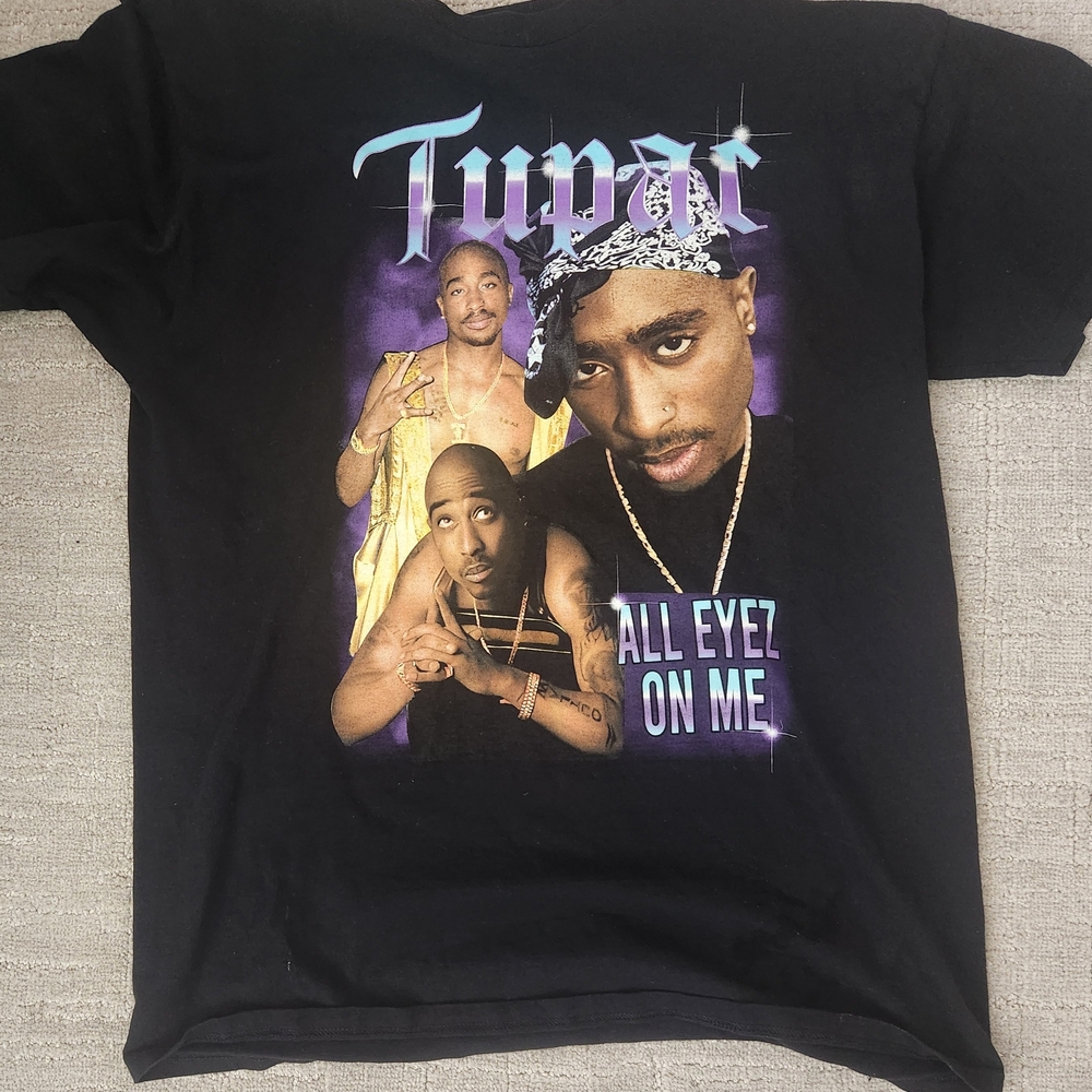 Black Graphic Tee with Iconic Design